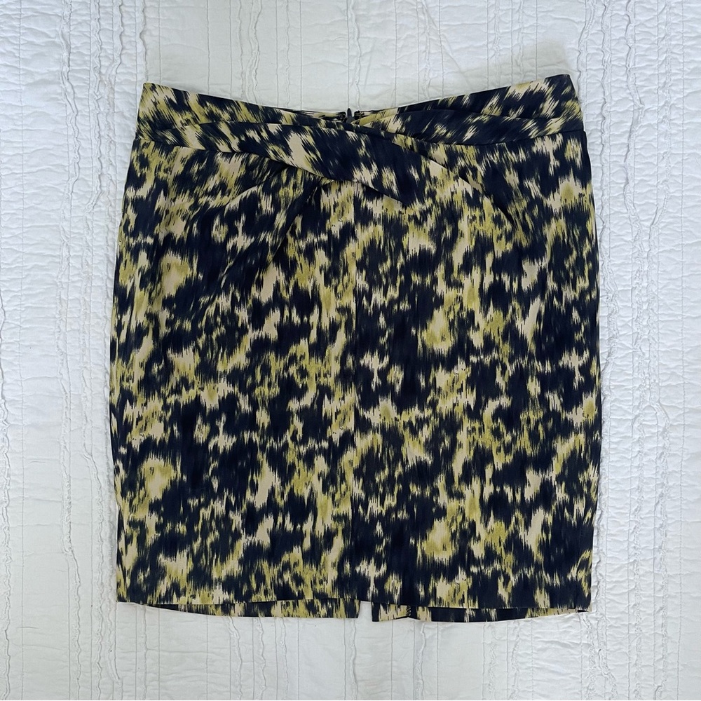 Michael Kors Blue and Green Pencil Skirt Size 10 Petite